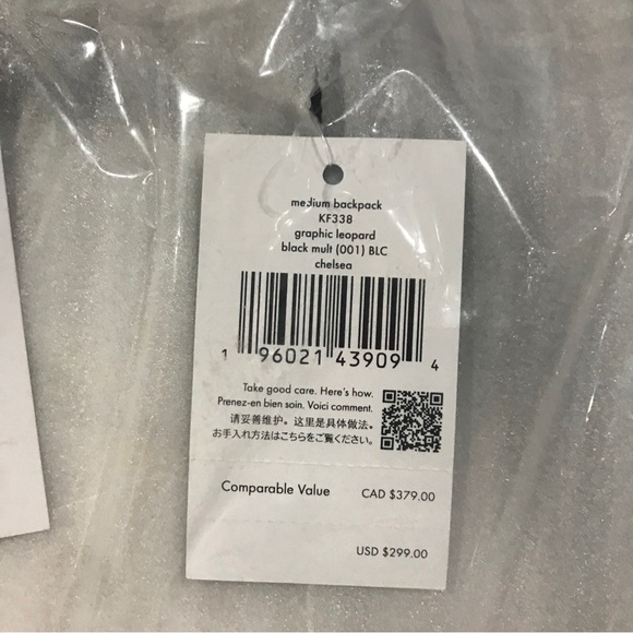 SOLD……..Kate Spade Chelsea Leopard Heart Medium Backpack Bag - Picture 7 of 8